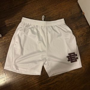 Eric Emanuel White Mesh Shorts
